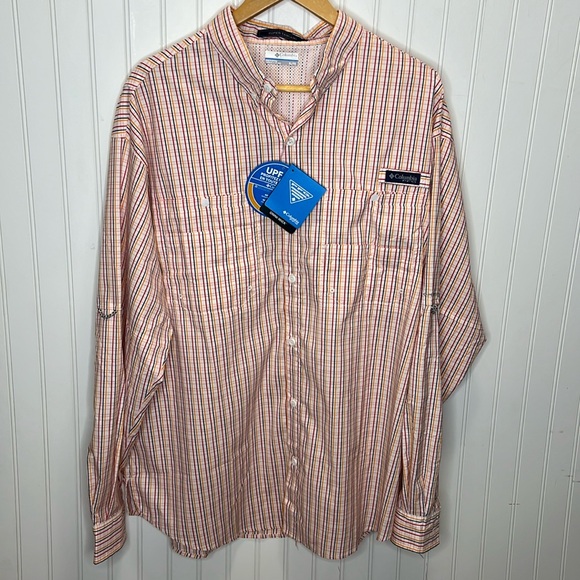 Columbia PFG Super Tamiami Men’s Shirt Size Extra Large New - Picture 1 of 13